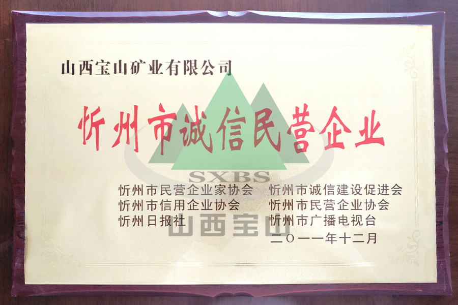 忻州市誠信民營企業(yè)